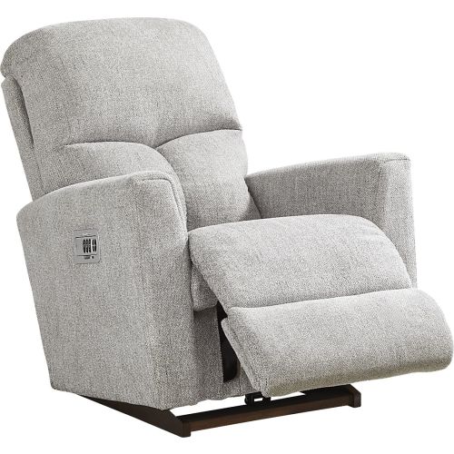 La-Z-Boy Hawthorn III Gray Woven Dual Power Rocker Recliner