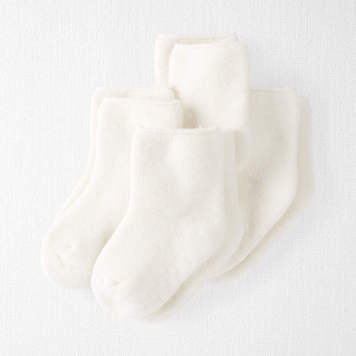 White Baby 4-Pack No Slip Socks 3-12M | carters.com