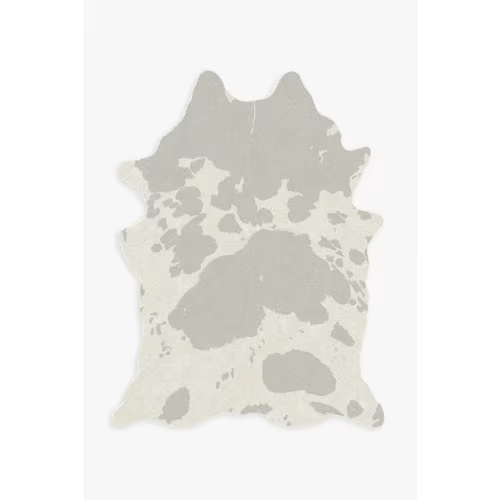 Silver & Grey Faux Cowhide Rug