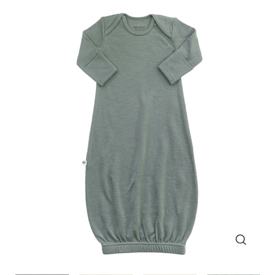 Merino Wool Baby Gown |Natural Merino Wool Baby Sleepwear – Woolino