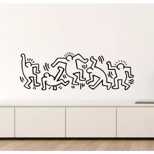 Dancing Figures Wall Decal Vinyl Sticker Dancers Wall Art Dance People Gift Bedroom Decor Poster Kids Stencil For Walls Windows Doors 1184