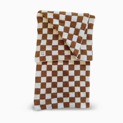Zalamoon Checkered Solo Blanket - Sienna, 30x40