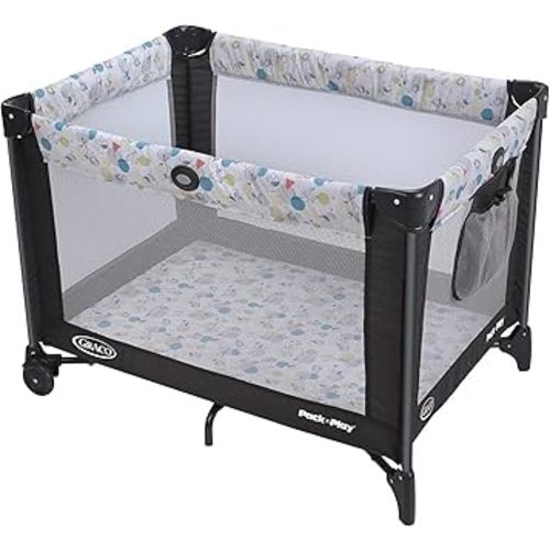 Graco Pack and Play Portable Playard, Push Button Compact Fold, Carnival