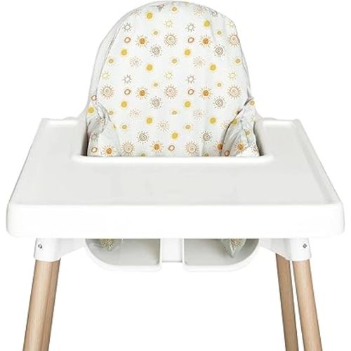 Highchair Insert Cover, Compatible for IKEA Antilop Highchair, High Chair Accessories Stain-Proof and Wipeable Insert Cover (Cushion NOT Included)(Suns)