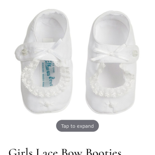 Girls Lace Bow Booties I Feltman Brothers