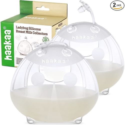 haakaa Ladybug Milk Collectors - 2 count - 5 oz / 150ml