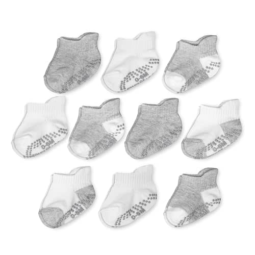 Fruit of the Loom Cotton Grip Socks for Baby and Toddler