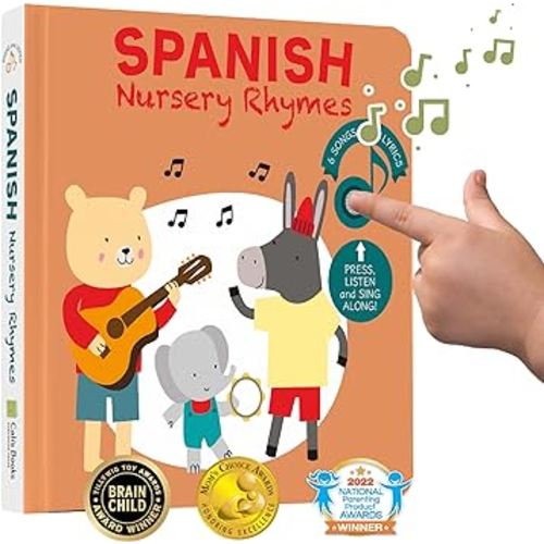 Cali's Books Spanish Nursery Rhymes | Bilingual Children's Book in Spanish with English Translation | Learn Spanish for Kids | Spanish Books for Toddlers 1-3 | 6 Canciones Infantiles en Español