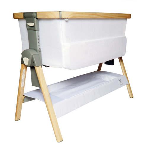 California Dreaming Bedside Bassinet - White Wood