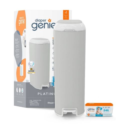 Diaper Genie Platinum Pail - Gray