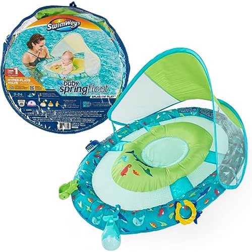 Swimways Sun Canopy Inflatable Infant Spring Float - Splash N Play