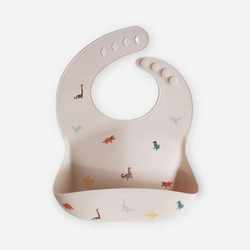 Silicone Baby Bib - Dinosaurs