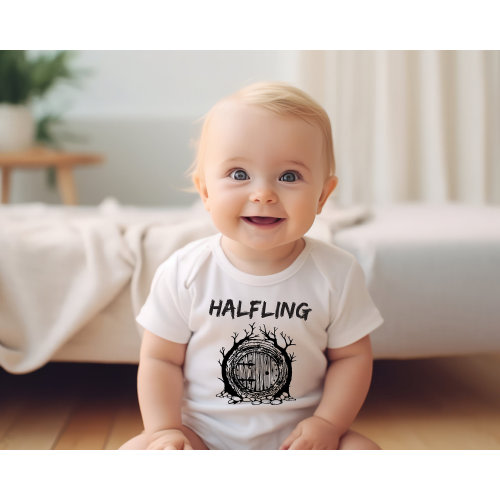 Halfling Baby bodysuit , Fantasy Movie Baby Bodysuit, Halfling House Baby Shirt,One Ring Baby, Little Halfling Baby Tee,Halfling Toddler Tee
