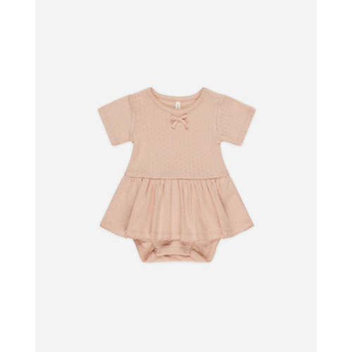 Pointelle Skirted Bodysuit || Melon