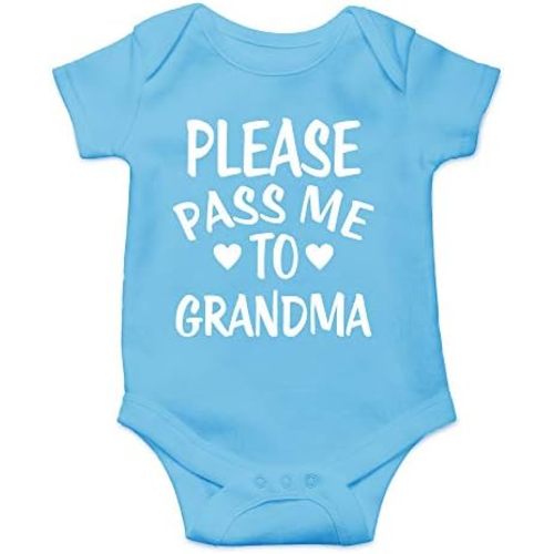 CBTwear Please Pass Me To Grandma Baby Bodysuit Funny Infant Outfit Cute Newborn Clothes Unisex Romper