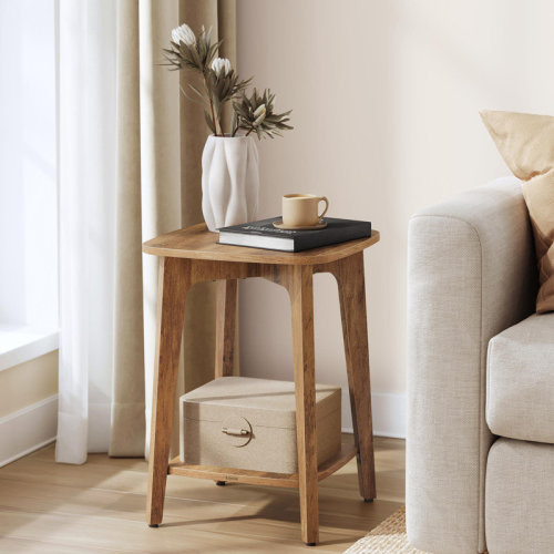 Millwood Pines Square End Table & Reviews | Wayfair