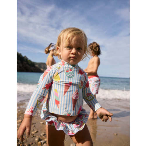 Frilly Rash Vest Set-Vintage Blue Ice Creams | Boden USA