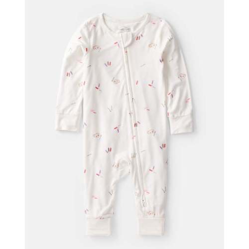 Art Print PurelySoft Sleep & Play Pajamas - White - Carter's | Carter's