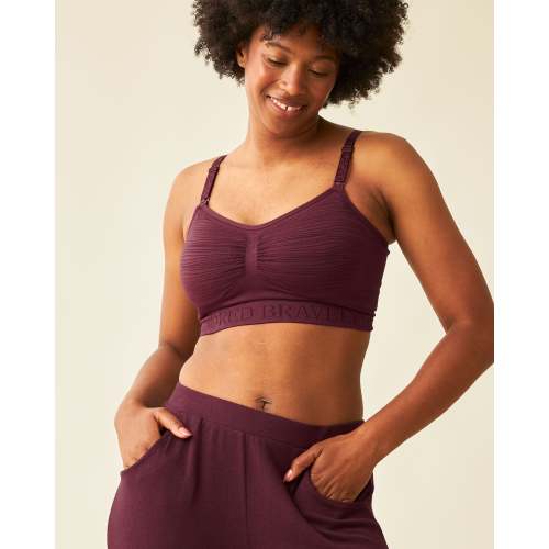 Sublime® Hands-Free Pumping & Nursing Bra | Deep Burgundy - Kindred Bravely