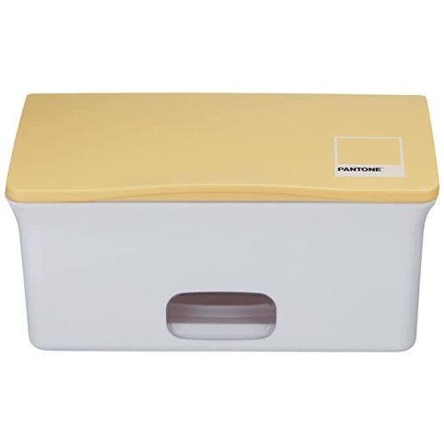 Ubbi Baby Wipes Dispenser, Baby Wipes Case, Baby Wipes Holder with Weighted Plate, Keeps Wipes Fresh and Non-Slip Rubber Feet, Pantone Yellow - Pantone Yellow Wipes Dispenser
