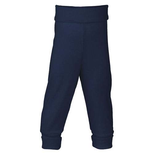 Engel Baby Wool/Silk Blend Pants - Navy, size 0-3M