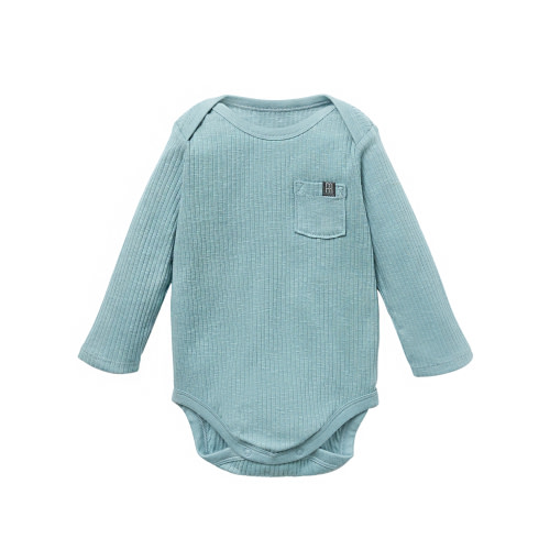 Modern Moments by Gerber Baby Neutral Organic Long Sleeve Bodysuit, 0/3 Months - 24 Months