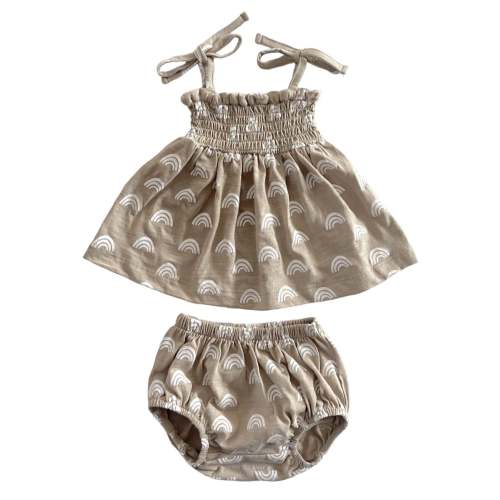 Rainbow / Organic Smocked Set