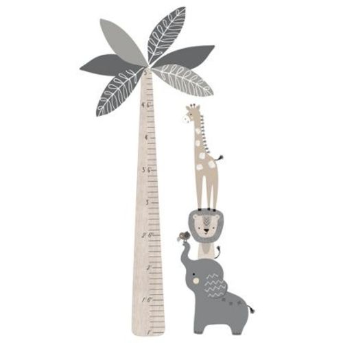 Lambs & Ivy Jungle Safari Tree With Animals Kids Growth Chart Wall Decals