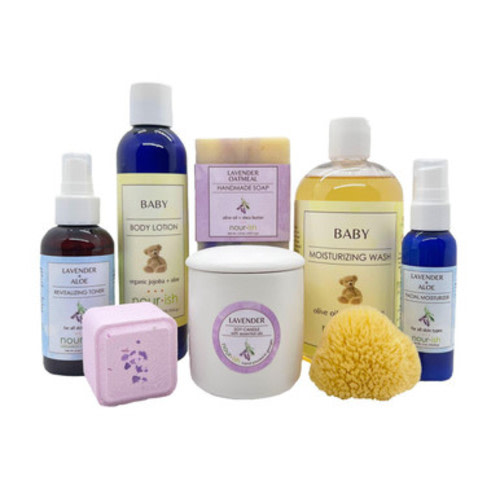 Natural New Baby Gift Set - Mommy + Baby
