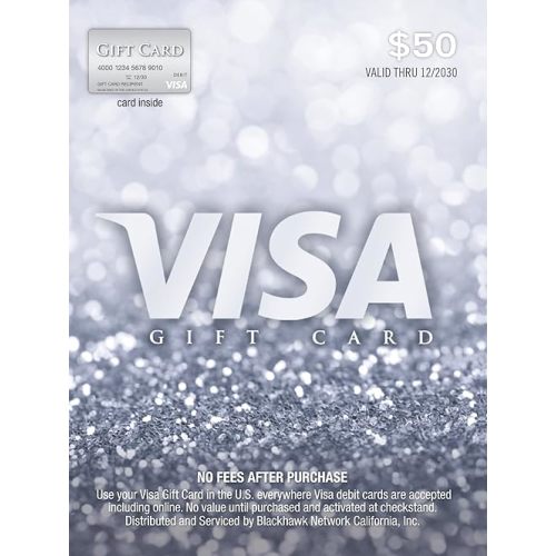 Visa $50 Gift Card (plus $4.95 Purchase Fee)