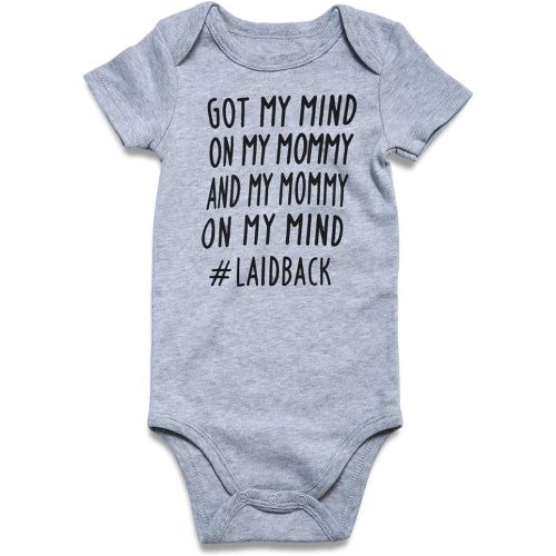 RAISEVERN Baby Boys Girls Clothes Infant Romper Newborn Bodysuits Funny Outfit 0-12 Months