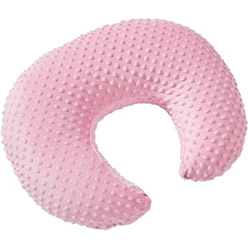 Pillowcase for Nursing Pillow and Positioner for Breastfeeding and Bottle Feeding, Propping Baby, Tummy Time, Baby Sitting Support, Awake-Time Support, Pillow Cover Only (Candy Pink)
