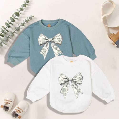 Cute Coquette Bow Baby Romper, Coquette Ribbon Baby Bodysuit, Baby Girly Aesthetic, Baby Shower Gift, New Born Gift