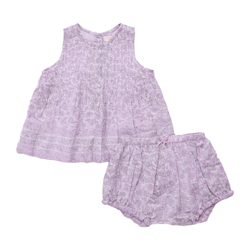 Baby Girls Jaipur 2-Piece Set - Lavender Garden Floral – Pink Chicken