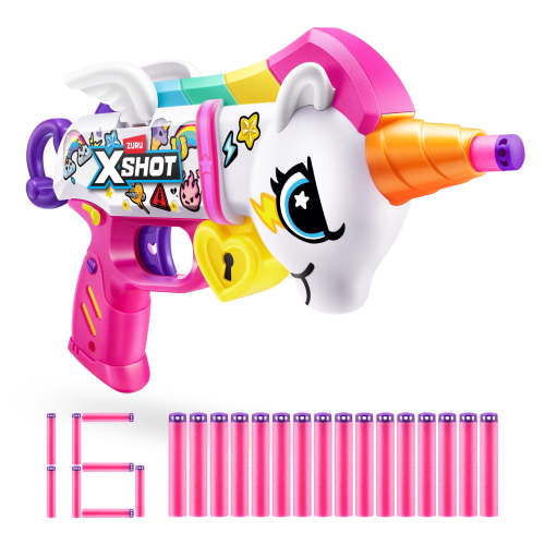 XSHOT Blastercorn (16 Darts), Air Pocket Technology, Outdoor Blaster by ZURU, Ages 8+