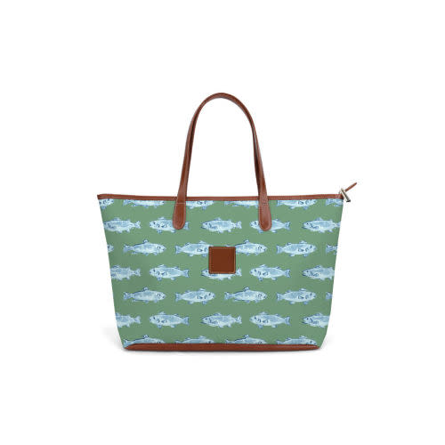 St. Anne Diaper Bag - Leather Patch