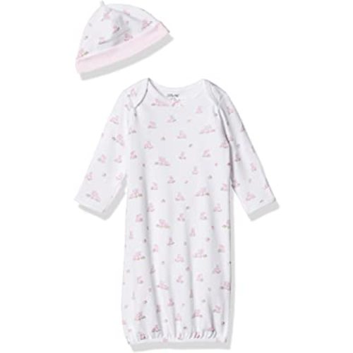 Little Me Baby Girls' 2-Piece Nightgown and Cap Set