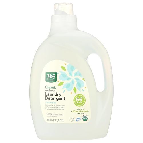 365 by Whole Foods Market, Organic Laundry Detergent, Unscented, 100 Fl Oz