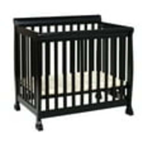 DaVinci Kalani Solid Pine Wood 4-in-1 Convertible Mini Crib in Ebony