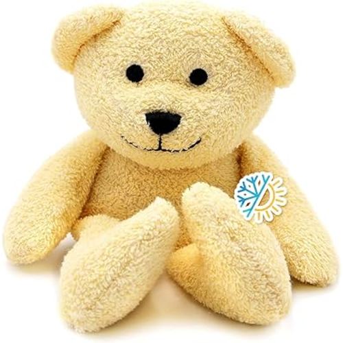 Thermal-Aid® (Honey The Yellow Bear) – Washable Heating Pad & Ice Pack – Plush Hot/Cold Pack with Natural Corn Filling – Reusable Comfort