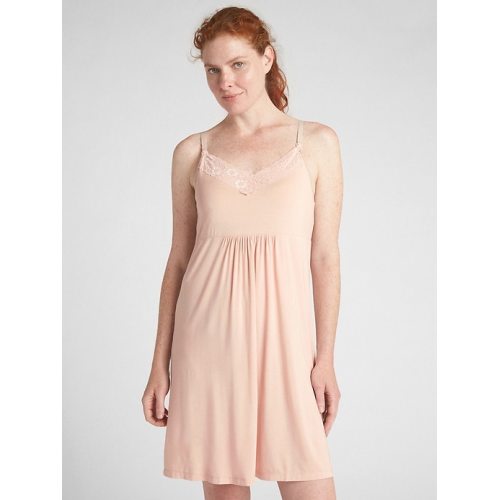 Maternity nursing nightgown in dull rose