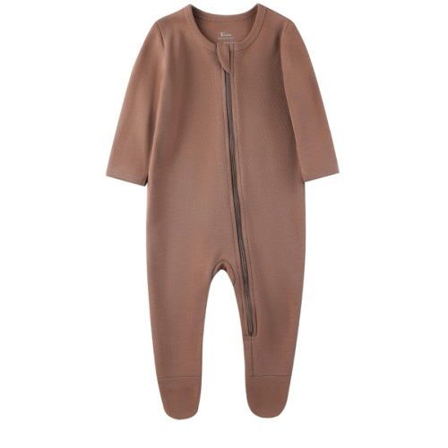 O2 BABY Baby Boys Girls Organic Cotton Zip-Front Sleeper Pajamas, Footed Sleep 'n Play