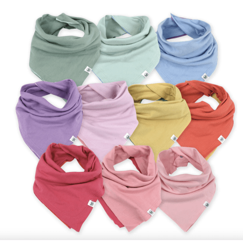 Multipack Organic Cotton Reversible Bandana Bibs | Honest Baby Clothing