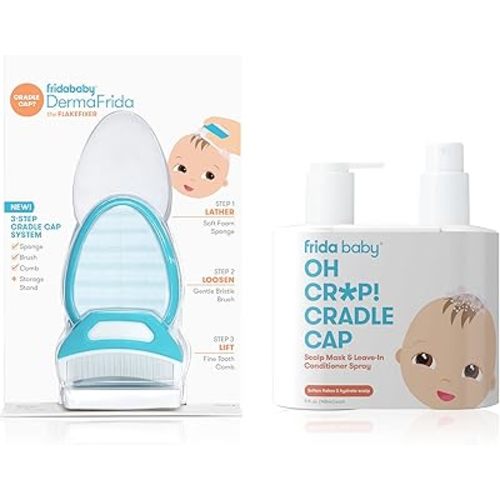 Frida Baby The 3-Step Cradle Cap System with Scalp Spray + Scalp Mask