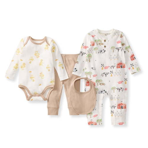 Burt's Bees Baby 4-Piece Layette Playwear Set
