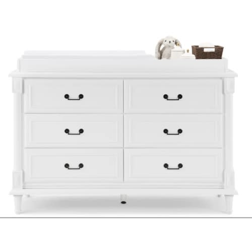Juliette 6 Drawer Dresser with Changing Top and Interlocking Drawers | Delta Children