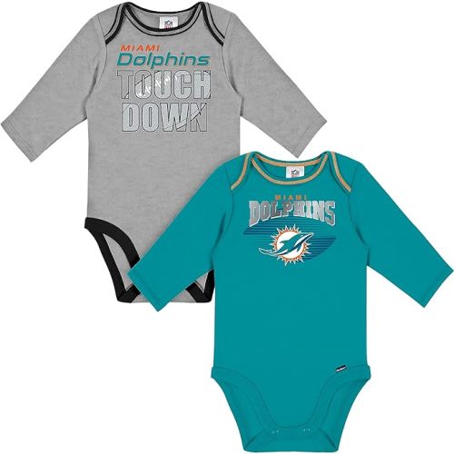 Gerber Baby NFL Team 2 Pack Long Sleeve Onesie Bodysuit