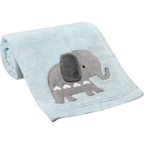 Bedtime Originals Jungle Fun Baby Blanket, Blue