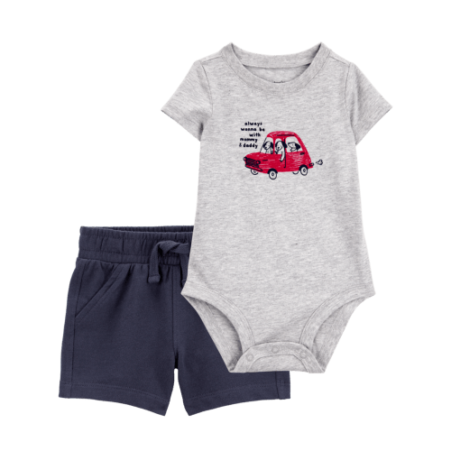 Baby 2-Piece Bodysuit & French Terry Short Set | Carter's