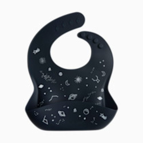 Loulou Lollipop Silicone Printed Bib 2.0 - Planets